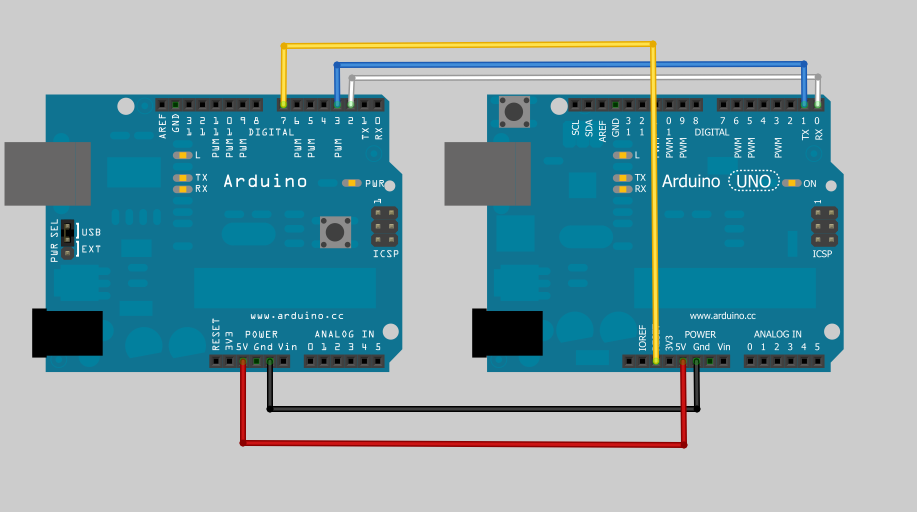 Arduino nano software serial pins tx